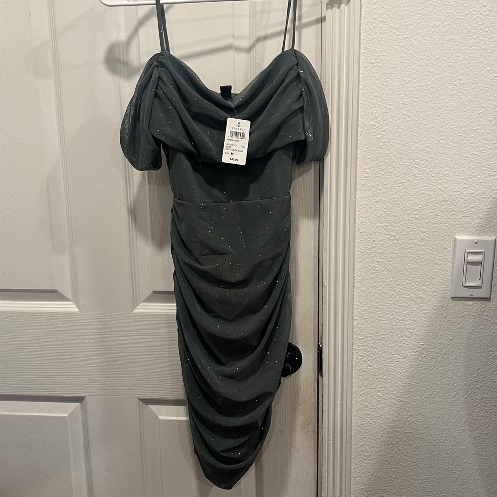 Green Glitter Dress